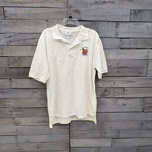 ITEM#86 CAMEL POLO shirt golf 1st annual Camel classic 

Size L

21x29